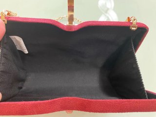 Cartera de fiesta burdeos