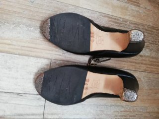 Zapatos Flamenco Tacon Negros profesionales.