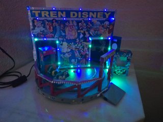 Maqueta Tren Disney con Luces