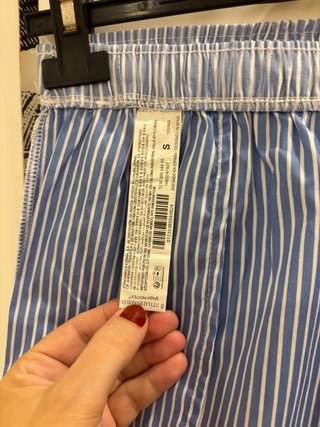 Pantalón fluido rayas Stradivarius Talla S