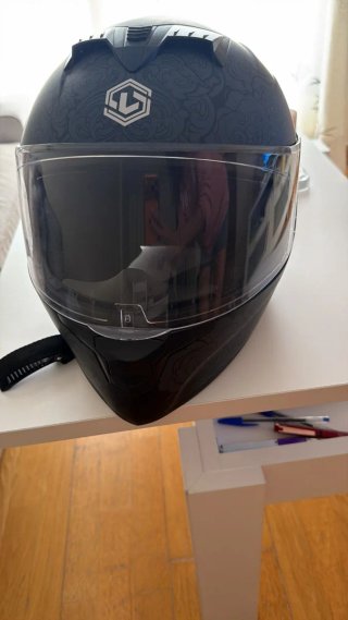 Casco Moto LVS HF-702DV Negro