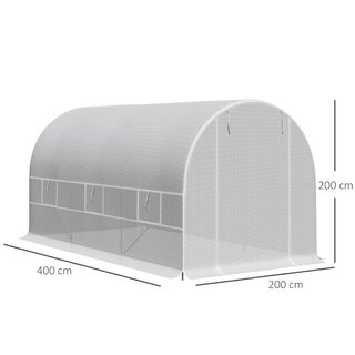 Invernadero de Jardín en Túnel 4x2x2m con