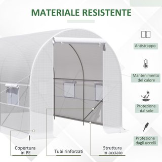 Invernadero de Jardín en Túnel 4x2x2m con