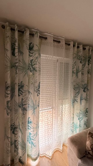 Cortinas de Salón con Estampado Botánico