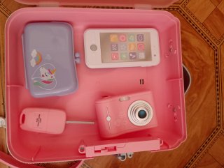 Mochila de juguete rosa