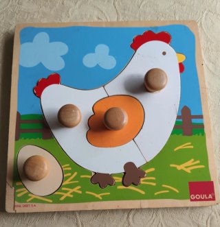Puzle de madera Goula para niños de 1/2 años