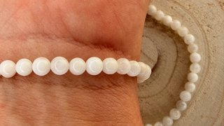 Pulsera Piedra Luna Natural 4mm