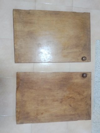 Puertas de madera chapada antiguas