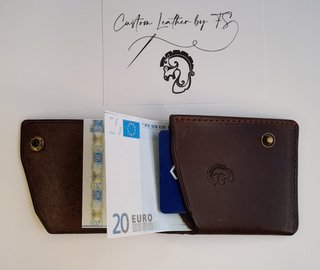 Cartera Minimalista de Cuero Artesanal