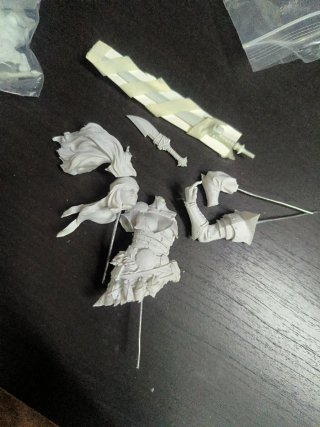 Busto de resina para montar y pintar