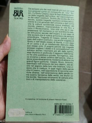 Giulio Cesare. Testo inglese a fronte