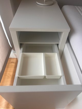 Cama Nido Ikea Brimnes con Mesita y Lámpara