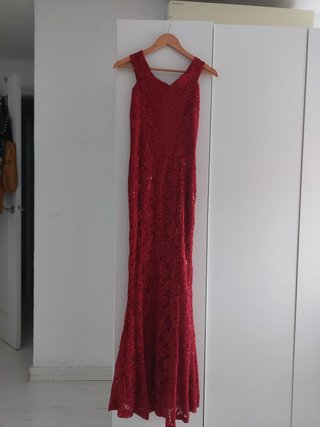 Vestido rojo boutique un solo uso