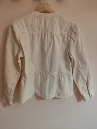 Chaqueta vaquera mujer beige
