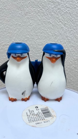Set de 5 Figuras Pingüinos de Madagascar