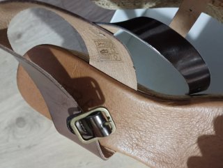 Sandalias Petra Verano Marrón y Plata