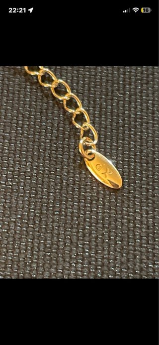 Set de Pendientes y Collar de Oro Laminado 14k