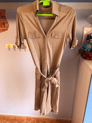 Vestido Massimo Dutti Beige Talla S