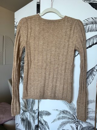 Jersey Mango U Escote Canalé Talla M