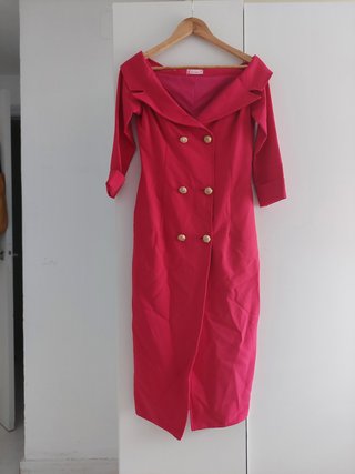 Vestido boutique rosa un solo uso
