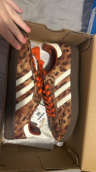 Adidas Bambas Animal Print Naranja
