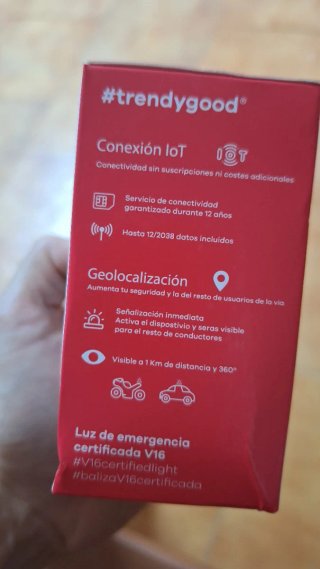 Baliza V16 Luz de Emergencia Geolocalizada nueva
