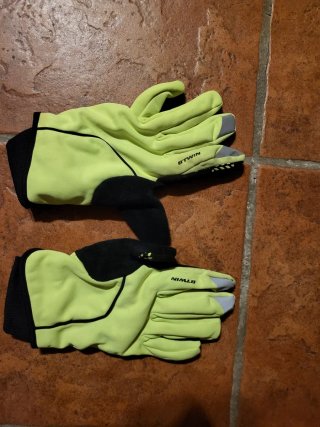 Guantes Ciclismo Invierno Btwin Neón