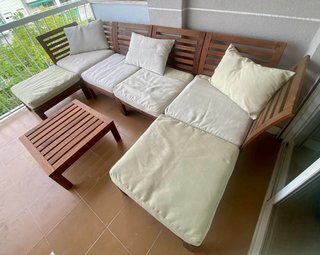 Sofá modular terraza/jardín Applaro Ikea