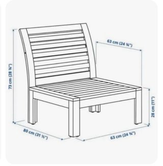 Sofá modular terraza/jardín Applaro Ikea