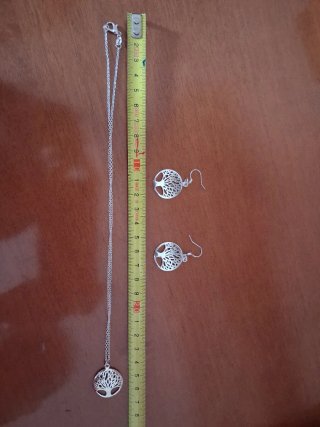 Conjunto Colgante y Pendientes Árbol de la Vida