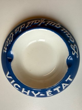Cenicero Vintage de Cerámica Vichy État