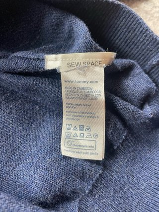 Jersey Tommy Hilfiger azul vintage old money 90s