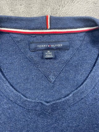 Jersey Tommy Hilfiger azul vintage old money 90s