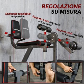 Máquina de extensión y flexión de piernas con resp