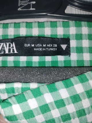 Conjunto de dos pantalones vichy Zara