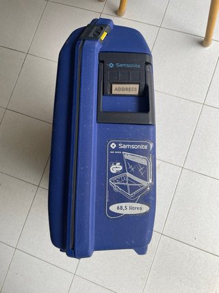 Maleta rígida Samsonite azul