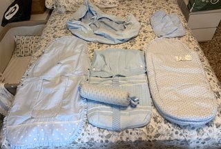 Ropa de carro para bebé azul