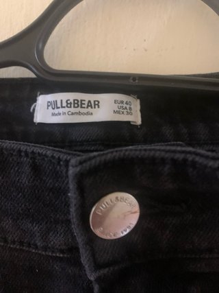 Pantalón Vaquero Negro Pull&Bear