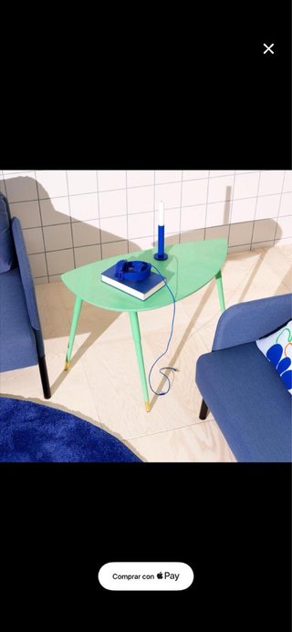 Mesa Auxiliar Ikea LÖVBACKEN Verde, edición limoli
