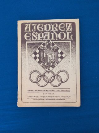 Revista Ajedrez Español Junio-Julio 1945