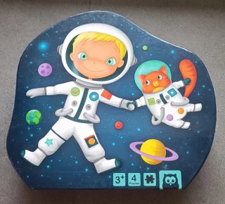 Set de 4 Puzzles de Astronauta