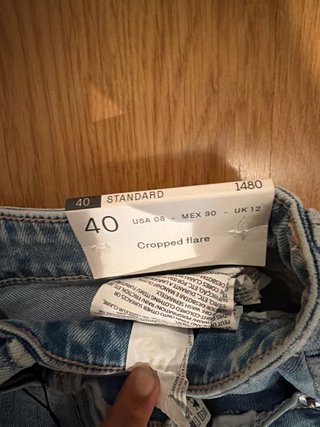 Pantalones vaqueros D78 campana sin estrenar