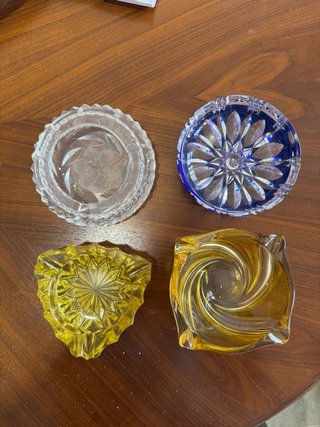 Lote Ceniceros Antiguos Cristal y Vidrio
