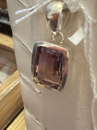 Colgante de ametrino y plata 925.