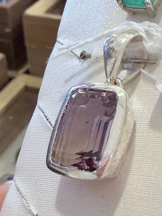 Colgante de ametrino y plata 925.