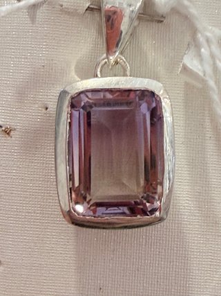 Colgante de ametrino y plata 925.