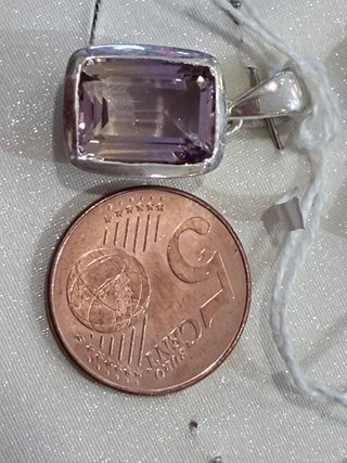 Colgante de ametrino y plata 925.