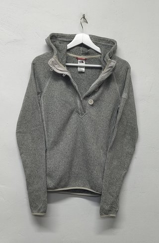 The North Face Jersey Polar Capucha Mujer Gris M