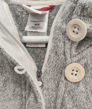 The North Face Jersey Polar Capucha Mujer Gris M