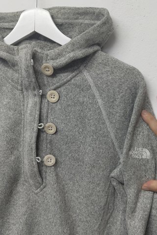 The North Face Jersey Polar Capucha Mujer Gris M